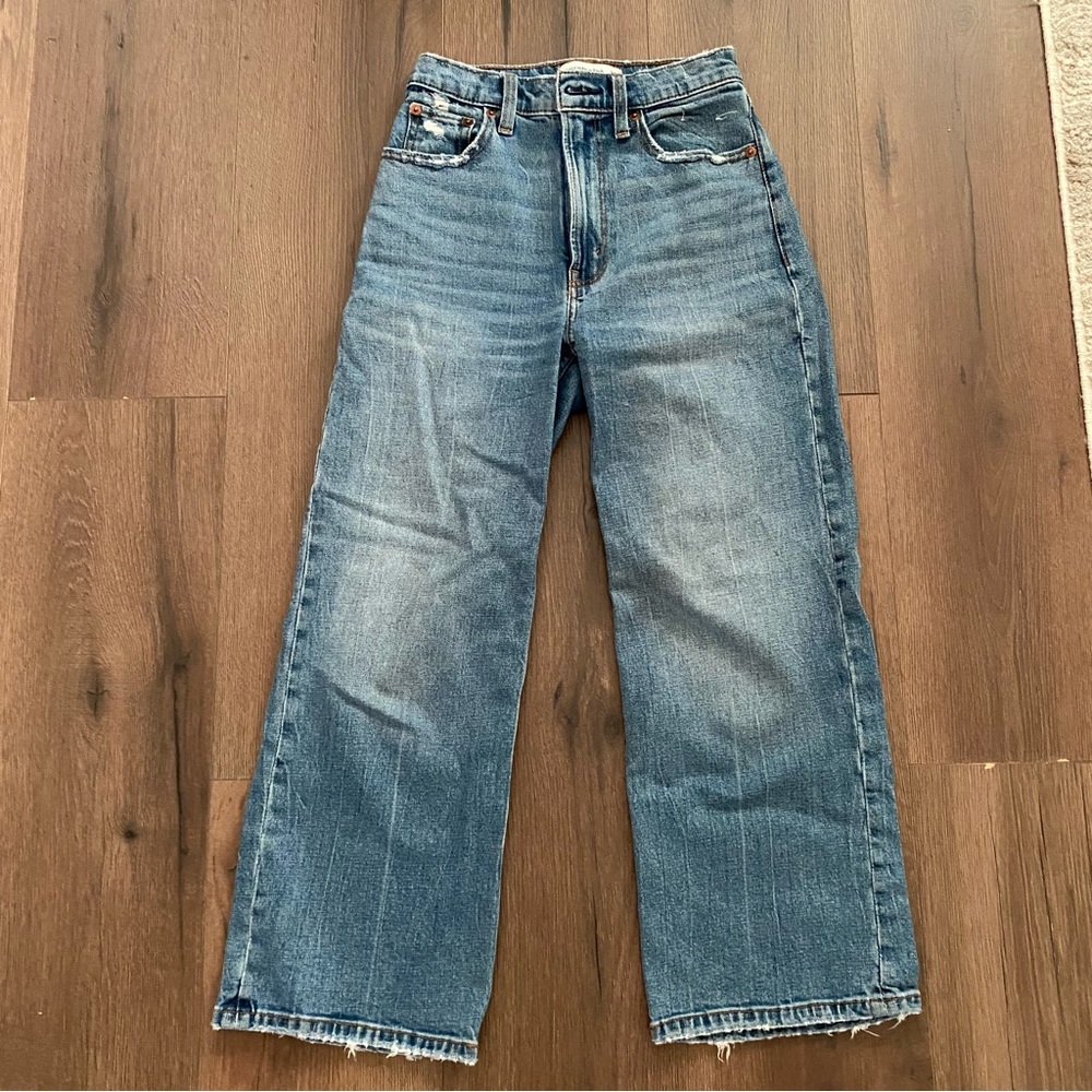 The Crop Wide Leg Ultra High Rise Jeans